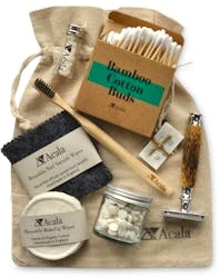 Acala Zero Waste Essentials Bag With Razor
