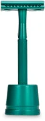 Bambaw Metal Safety Razor Sea Green + Stand