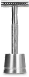 Bambaw Metal Safety Razor Silver + Stand