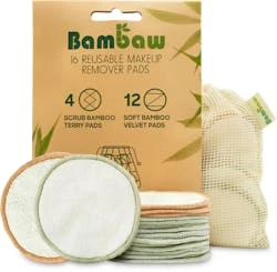 Bambaw Reusable Makeup Pads 16 Pack 1 Bambaw Reusable Makeup Pads 16 Pack