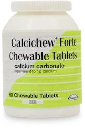 Calcichew Forte Calcium Carbonate 60 Chewable Tablets