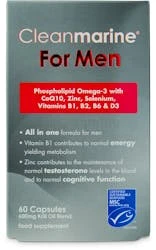 Cleanmarine For Men 600mg Marine Gelcaps 60 Pack