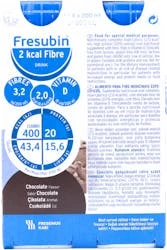 Fresubin 2kcal Fibre Drink Chocolate 4 X 200ml