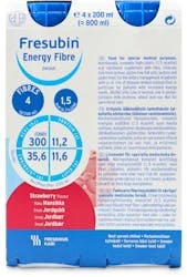 Fresubin Energy Fibre Drink Strawberry 4 X 200ml