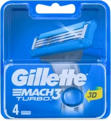 Gillette® Gillette Mach 3 Turbo 4 Refill Blades