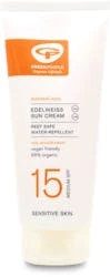 Green People Edelweiss Sun Cream With Tan Accelerator SPF15 200ml