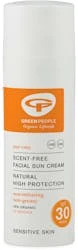Green People Facial Sun Cream Scent Free SPF30 50ml