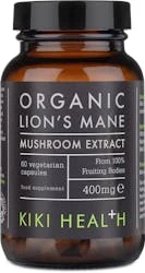 KIKI Health Organic Lion's Mane Extract Mushroom 60 Capsules