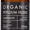 KIKI Health Organic Psyllium Husks 120 Vegicaps