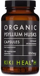 KIKI Health Organic Psyllium Husks 120 Vegicaps