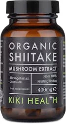 KIKI Health Organic Shiitake Extract Mushroom 60 Capsules