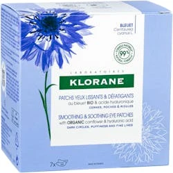 Klorane Cornflower Soothing Eye Patches X7 1 Klorane Cornflower Soothing Eye Patches X7