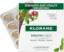 Klorane Keratin Caps Strength & Vitality Hair And Nails