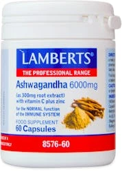 Lamberts Ashwagandha With Vitamin C Plus Zinc Complex 60 Capsules