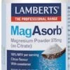 Lamberts Magasorb Magnesium Powder 375mg (As Citrate) 165g Powder