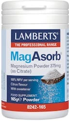 Lamberts Magasorb Magnesium Powder 375mg (As Citrate) 165g Powder