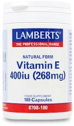 Lamberts Natural Vitamin E 400IU 180 Capsules