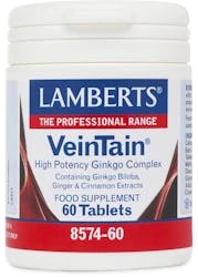 Lamberts Veintain (Ginkgo 6000mg Plus Cinnamon & Ginger) 60 Tablets