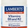 Lamberts Vitamins D3 1000iu And K2 90µg 60 Capsules