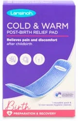 Lansinoh Cold & Warm Post-Birth Relief Pad 12 Pack
