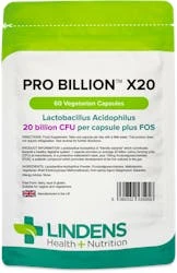 Lindens Health + Nutrition Pro Billion X20 20 Bn CFU 60 VegCaps