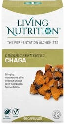 Living Nutrition Kefir-Kombucha + Chaga Mushroom 60 Capsules
