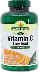 Nature's Aid Vitamin C 1000mg Low Acid 180 Tablets