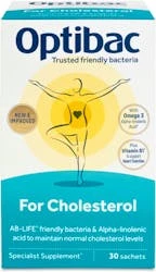Optibac Probiotics For Your Cholesterol 30 Sachets