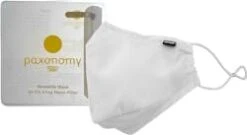 Paxonomy Washable High Filtration Face Mask White With Pouch