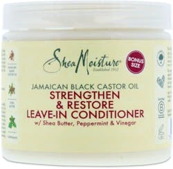 Shea Moisture Jamaican Black Castor Strenghthen & Restore Leave-In Conditioner 431ml 1 Shea Moisture Jamaican Black Castor Strenghthen & Restore Leave-In Conditioner 431ml