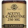 Solgar Acetyl-L-Carnitine 250mg 30 Capsules