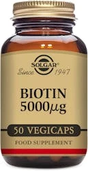 Solgar Biotin 5000µg 50 Vegetable Capsules