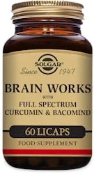 Solgar Brain Works With Full Spectrum Curcumin & Bacomind 60 Capsules