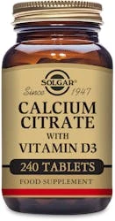 Solgar Calcium Citrate With Vitamin D3 240 Tablets