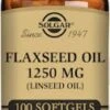 Solgar Cold Pressed Flaxseed Oil 1250mg 100 Softgels