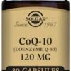 Solgar Coq-10 120mg 30 Capsules