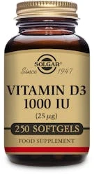 Solgar Vitamin D3 1000IU (25µg) 250 Softgels