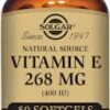 Solgar Vitamin E 268mg (400IU) 50 Softgels