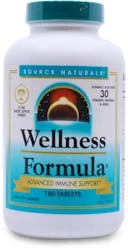 Source Naturals Wellness Formula 180 Tabs