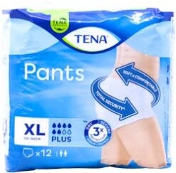 Tena Pants Plus Extra Large 12 Pack