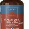 Terranova Vitamin D3 2000IU With Vitamin K2 100Ug Complex 100 Pack